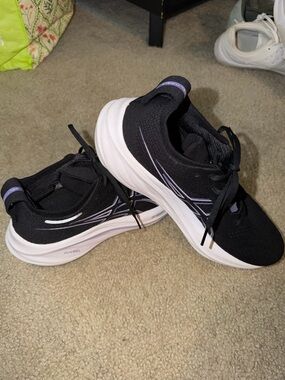 ASICS Gel Nimbus Black and Lavender Athletic Running Shoes Women Size 10